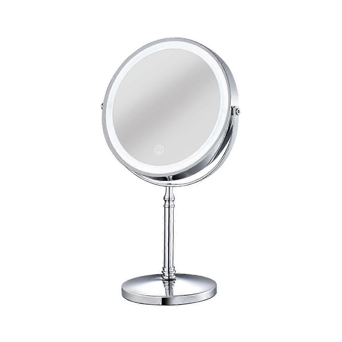 10X LED Mirror Rechargeable Make Up Mirror with 3 Colors, Brightness Adjustable Magnification Cosme