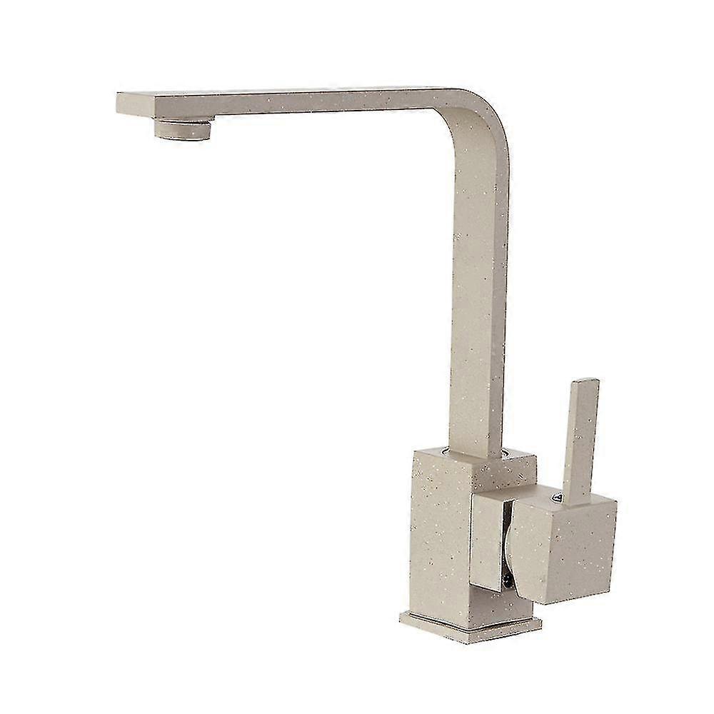 Mimigo Modern Kitchen Sink Faucet Mixer Single Hole Oil Rubbed Black Brass Taps With Swivel High Arc Square Spout Without Hose