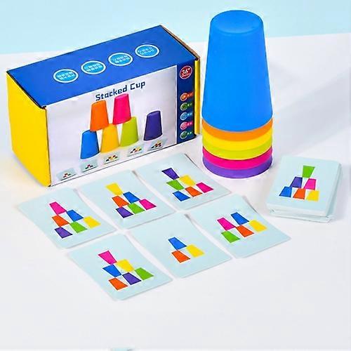 Mixed Colors Quick Stack Cups Speed Training Sports Stacking Cups With Card