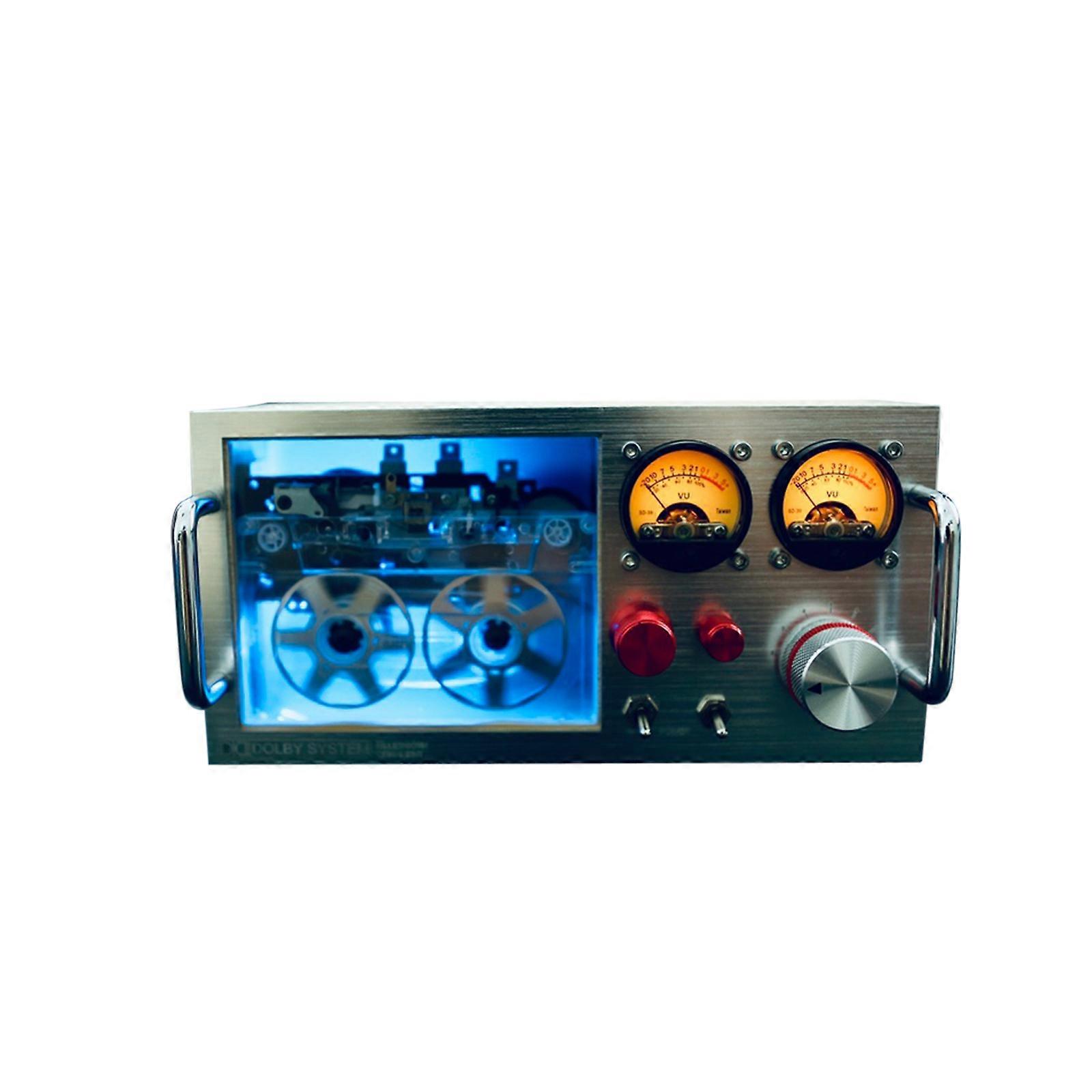 Vintage Audio Analyzer MIC Pick-up VU Meter Sound Level Display Desk Gift