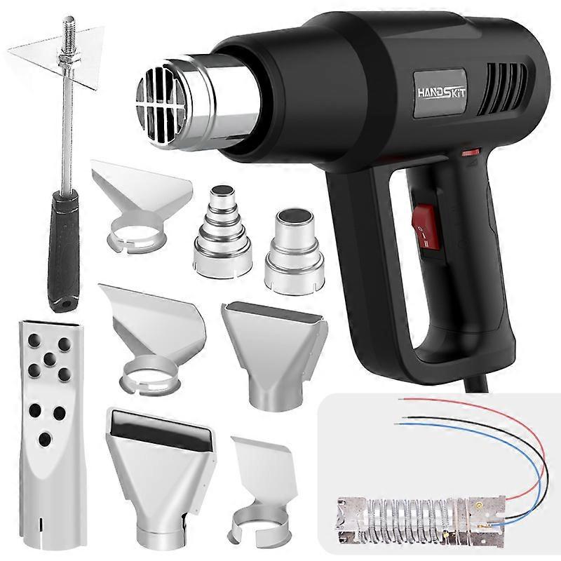 Grzejniki termostatyczne o mocy 2000 W o stałej temperaturze Automatyczny pistolet do pieczenia folii Przemysłowy pistolet na gorące powietrze
