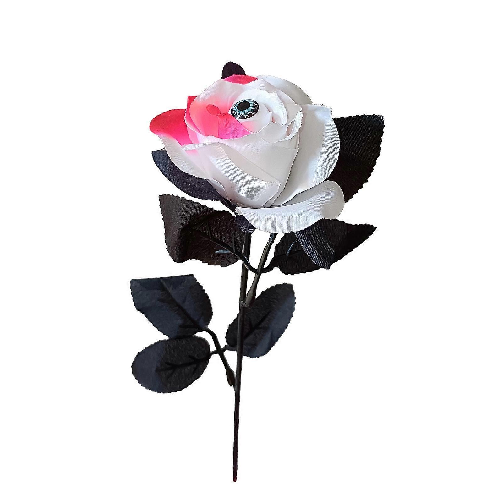 Fake Flowers High Simulation Ornamental Realistic Artificial Horror Flower Rose with Eyeball for Hotel KAESI
