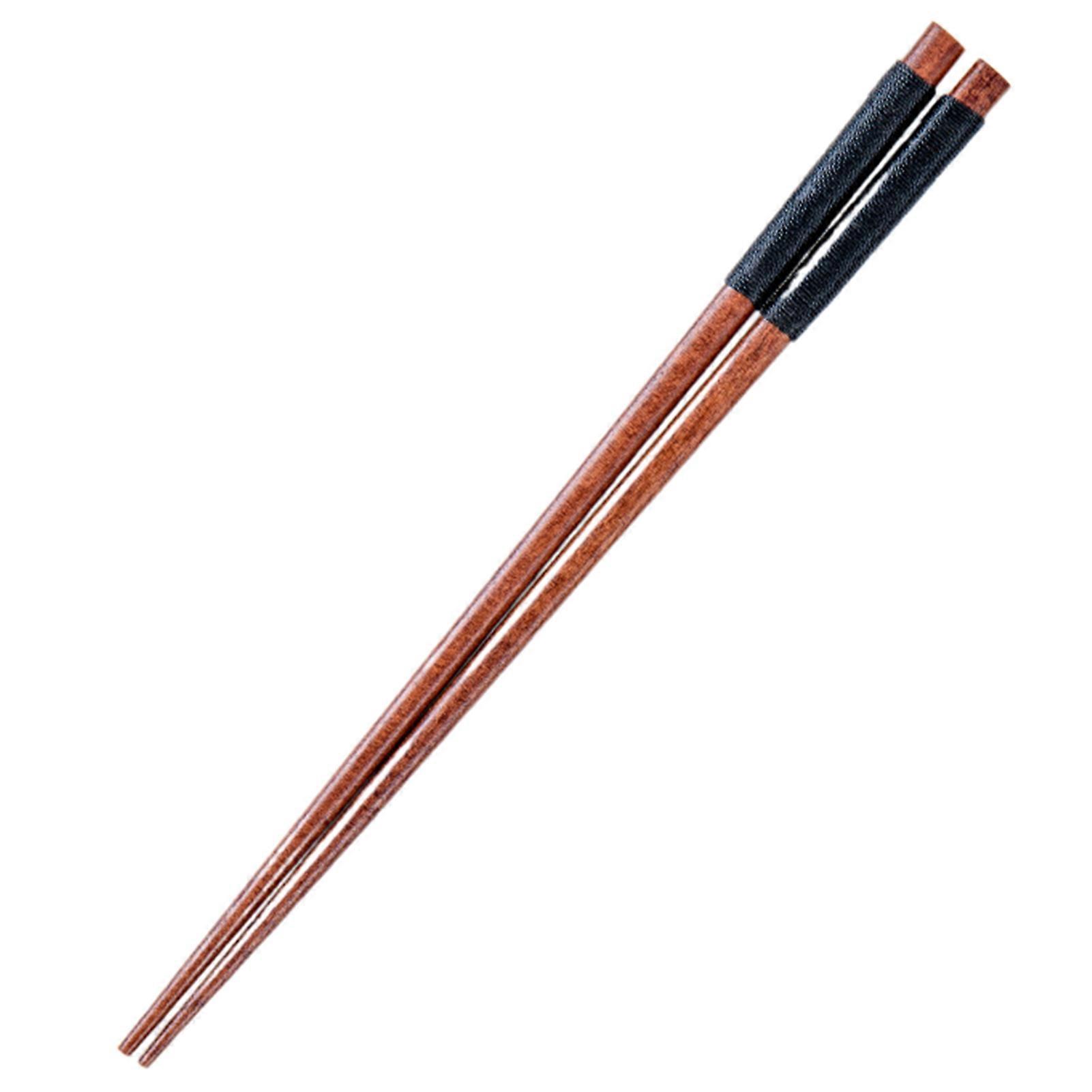 1 Pair Solid Wood Chopsticks Heat Resistant Durable Smooth Surface Environmentally Friendly Food Grade Eating 3 Colors Handmade Wooden Chopsticks for