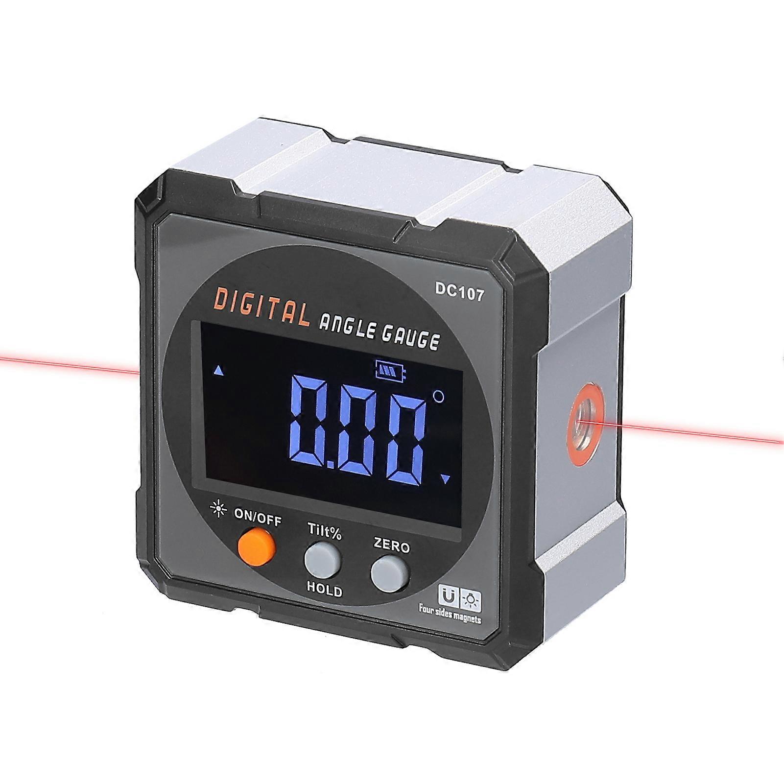 4*90 Digital Inclinometer Protractor IP54 Grade Absolute Relative Measurement Data Hold Function Two-way Laser Inclination Box
