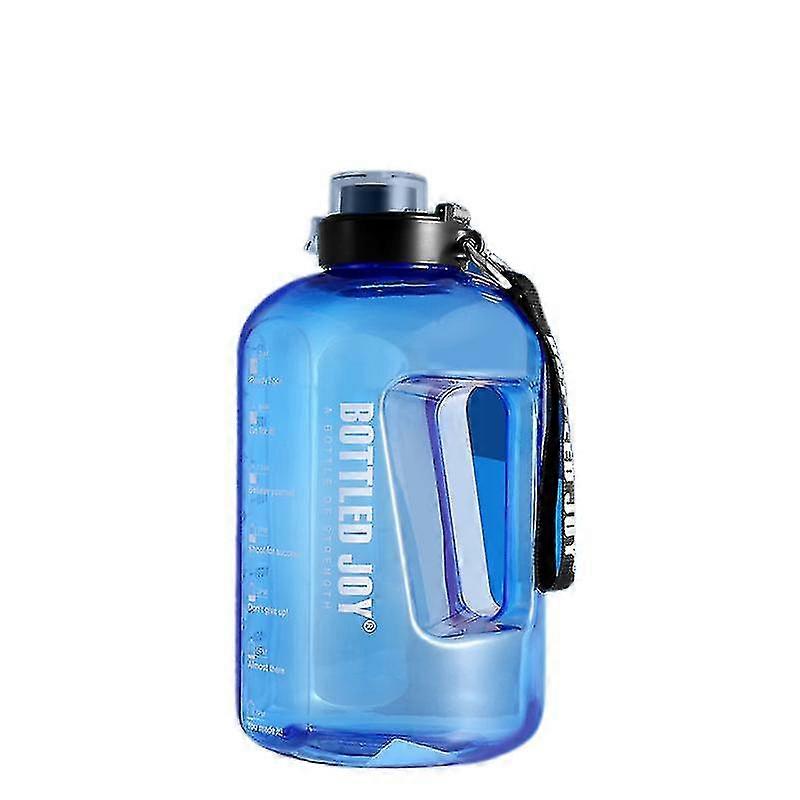 Water Bottle With Time Markings, 2.5 Litre Sports Water Bottle With Handle Leakproof Reusable & Bpa Free, Flip Top Everyday Water Bottle Perfect For G