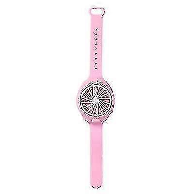 Portable Mini Watch-shaped Fan Children Usb Rechargeable Fans(blue)