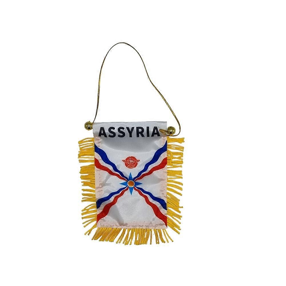 Hanging Flag Car Rearview Mirror with Suction Cup
