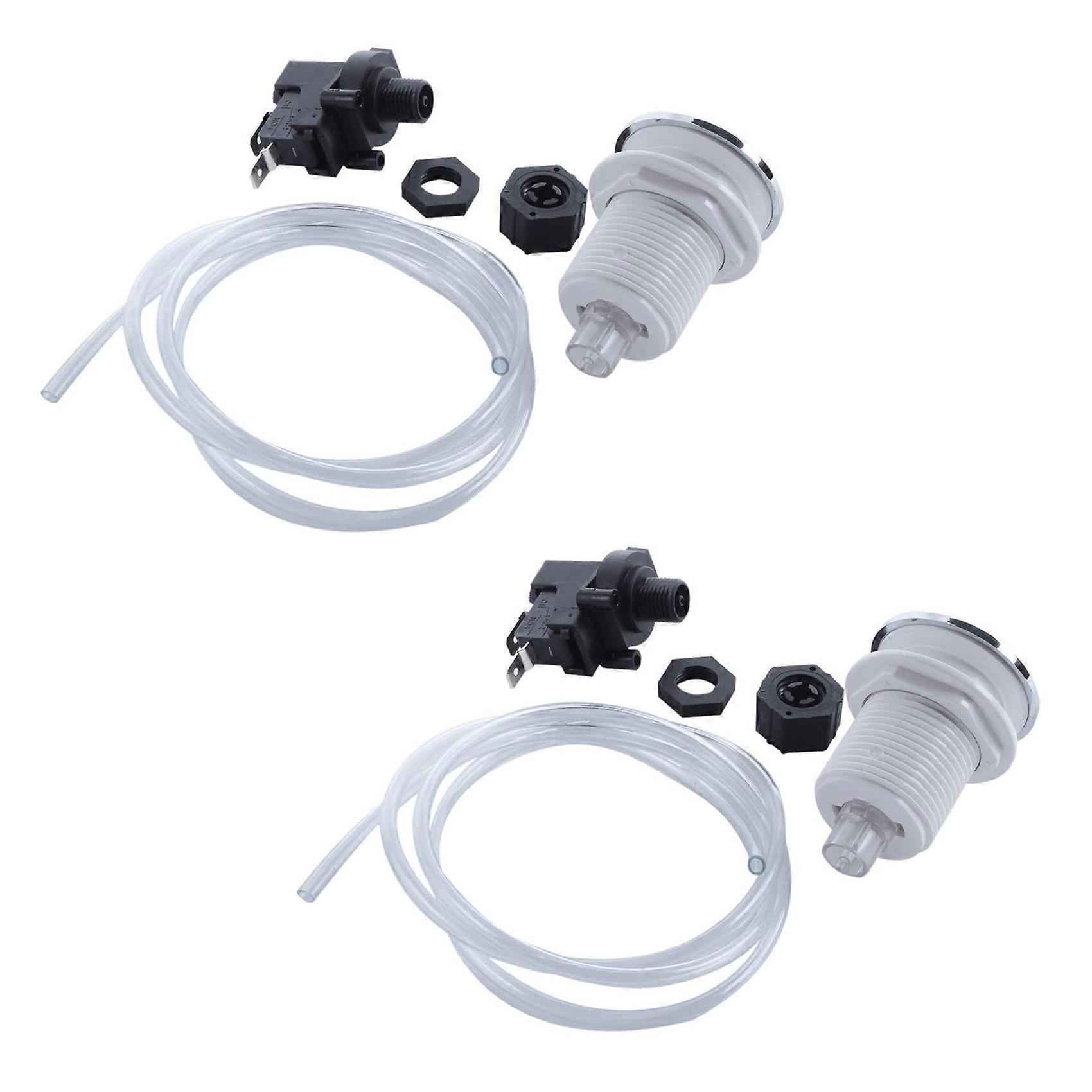 2X 16A On Off Push Button Switch Jetted Whirlpool Jet For Bath Tub Spa ...