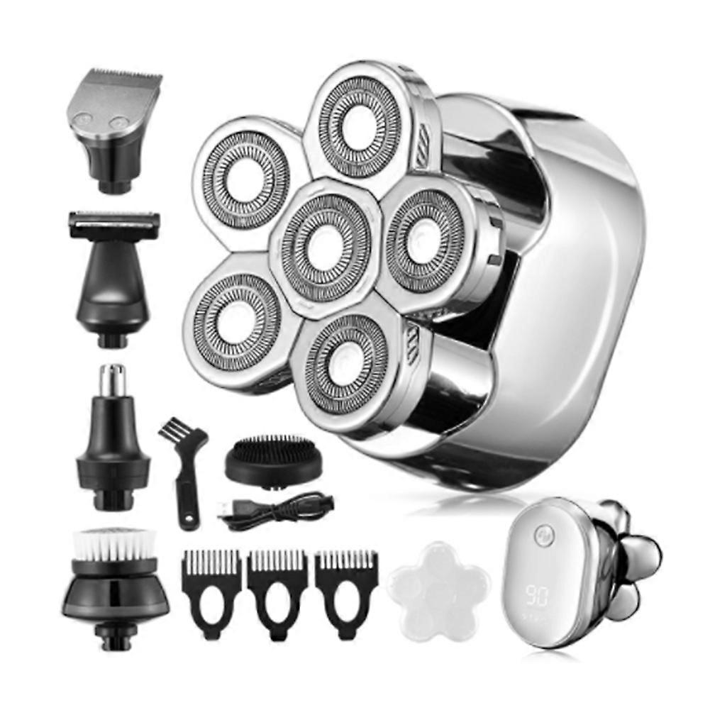 Grooming Kit Digital Display Electric Shaver Hair Trimmer Beard Electric Wet Dry Men & Body Shaving