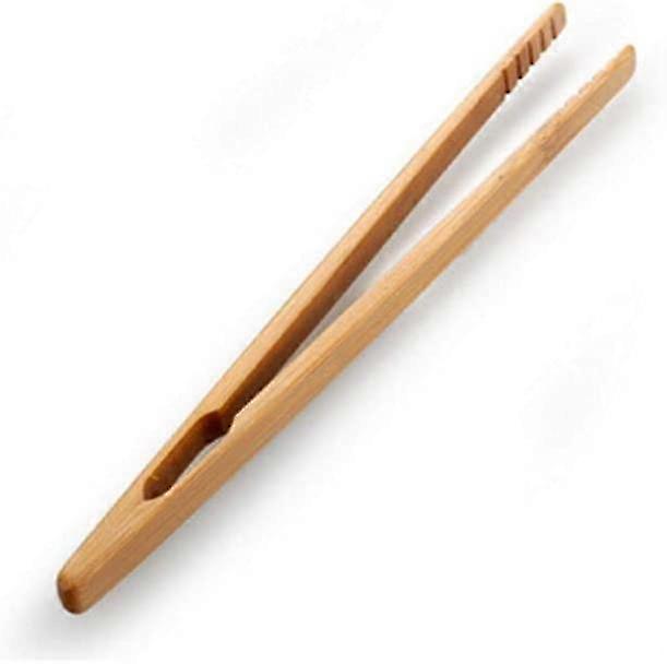 The Bamboo Toast Tongs Wooden Toaster Kitchen Tongs Fruit Clip For Toast, Fruits, Bread & Pickles Convenient And Practical 1