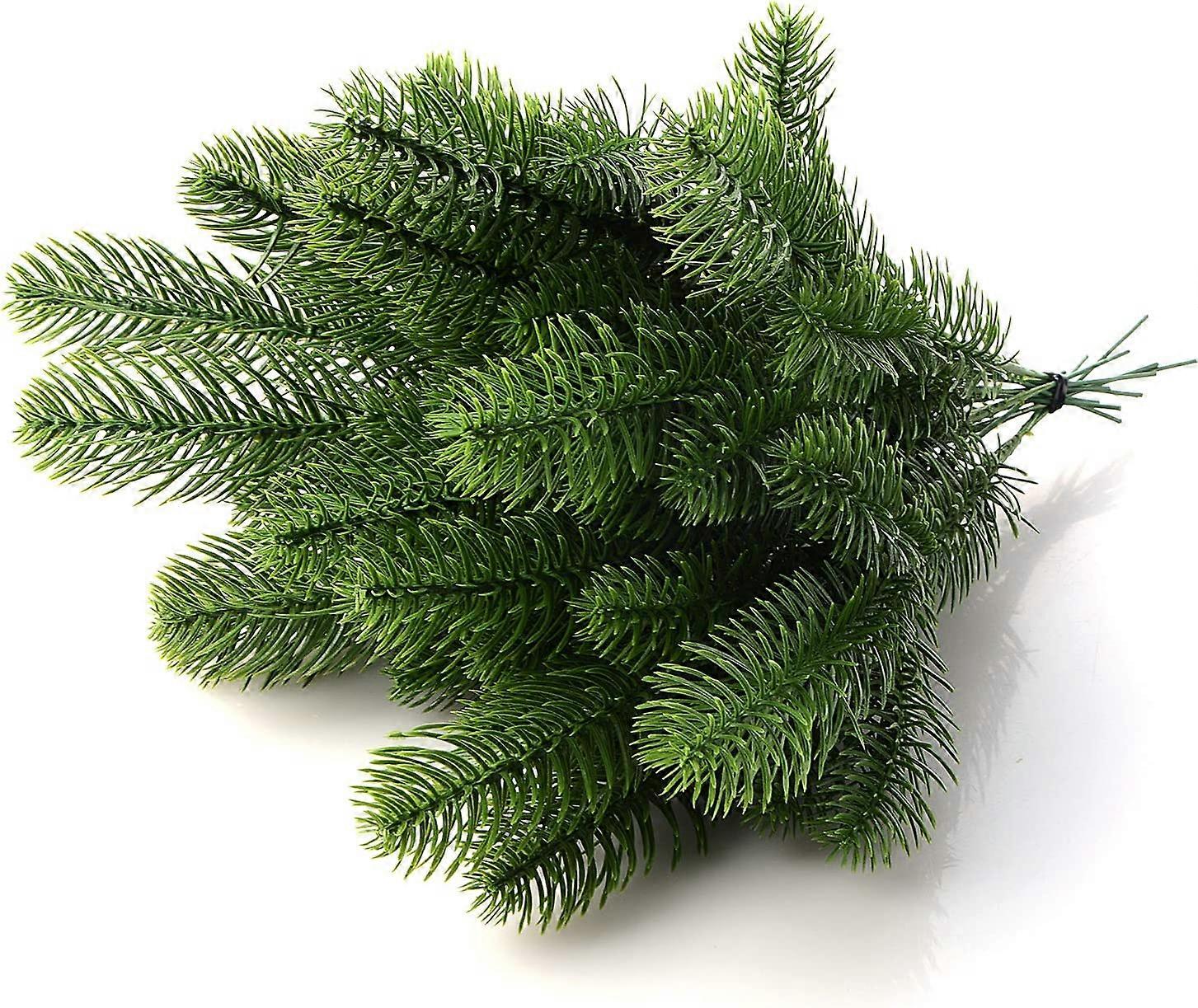 30pcs Artificial Pine Branches DIY Decoration for Home and Garden