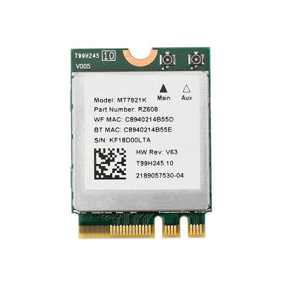 Carte réseau sans fil double bande MT7921k 2974M Wi-Fi 6 Bluetooth 5.1 pour ordinateur de bureau/portable, compatible Windows 10/11