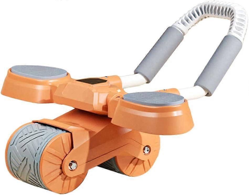Automatic Rebound Aabdominal Wheel,   Wheels Roller Domestic Abdominal Exerciser, Ab Roller For Abs Workout With Stable Double Wheels And Automatic Re