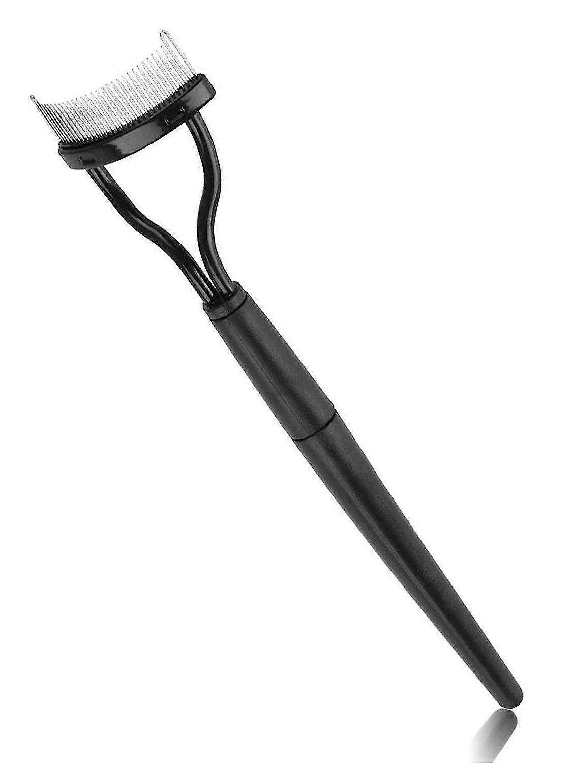 Eyelash Comb Brush, Black Mascara Applicator and Separator with Arc Design, Cosmetic Eyelashes Comb for Perfectly Curled Lashes