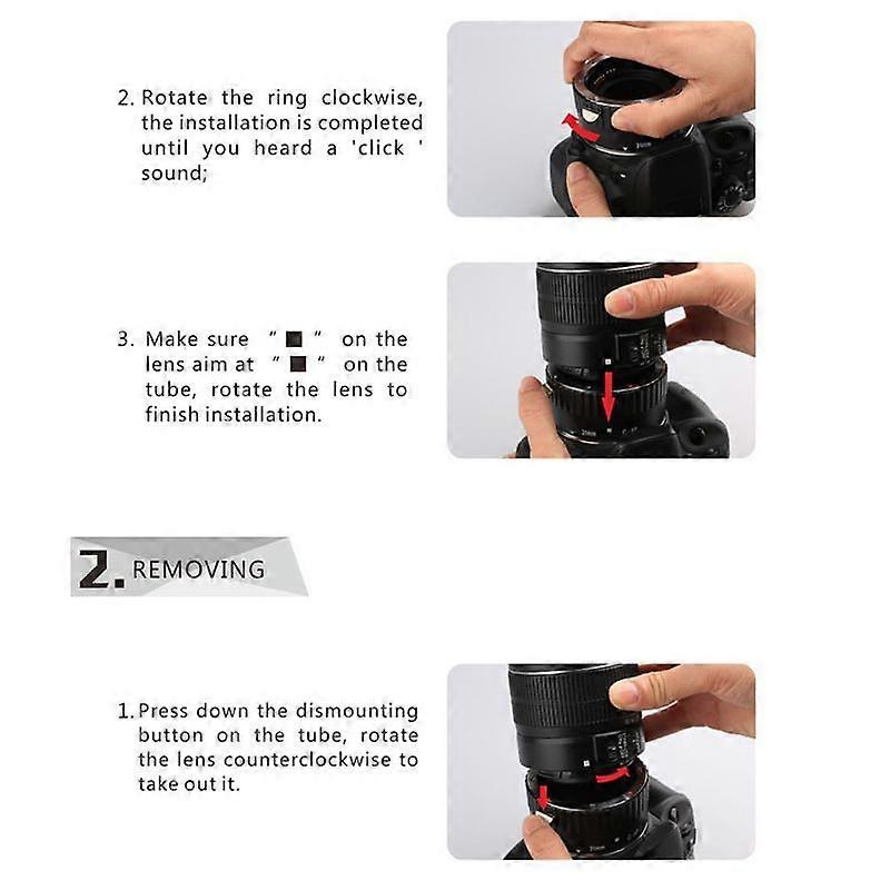 N-AF-A Auto Focus Macro Extension Tube Ring for D90 D3000 D3100 D3200 D5000 D5100 D5200 D7000 D7100 Camera DSLR