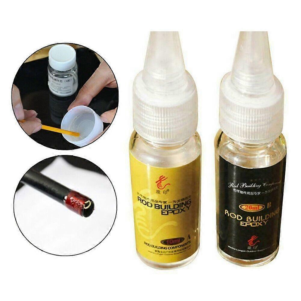 10/20ml Fishing Rod Building Epoxy Thread Coating Rod Building Epoxy A+B Glue US
