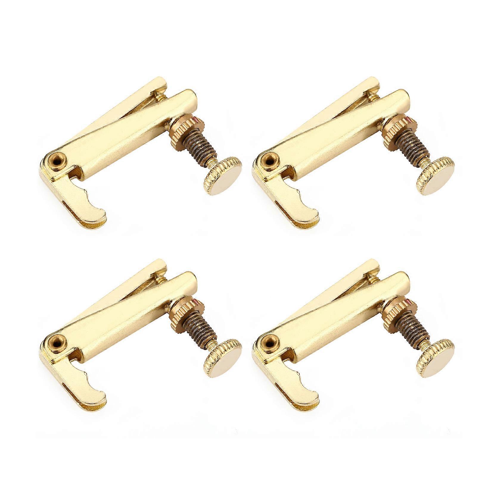 Alloy Fine Tuners String Adjusters Replacement Parts for 3/4 4/4 Violin - Set of 4