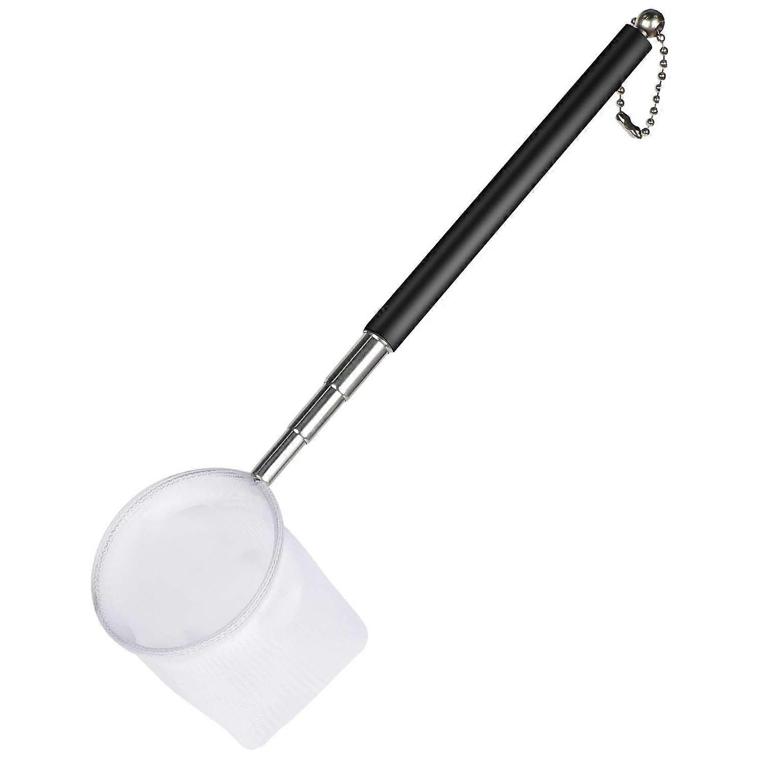Aquarium Shrimp Net Tiny Fish Tank Net With Extendable Stainless Steel Handle Soft Round Fine Net Mesh For Shrimp Baby Fish Food Residue Debris Skimmi