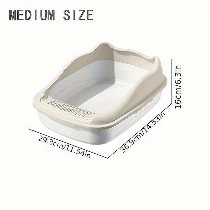 "Leak-Proof" Extra-Large, Easy-Clean Cat Litter Box - Durable, Removable & Easy To Install - Ideal For New Pets