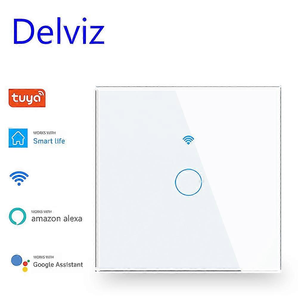 Delviz Type C Usb Power Socket, Quick Charge Usb Ports,crystal Glass Panel, Eu Standard 16a Outlet, Wifi Wall Light Smart Switch