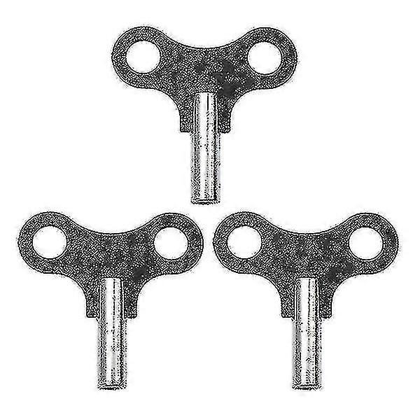 3 Pcs Metal Wall Clock Universal Wind Clock Keys Antique Clock Winding Key Household Clockwork Key