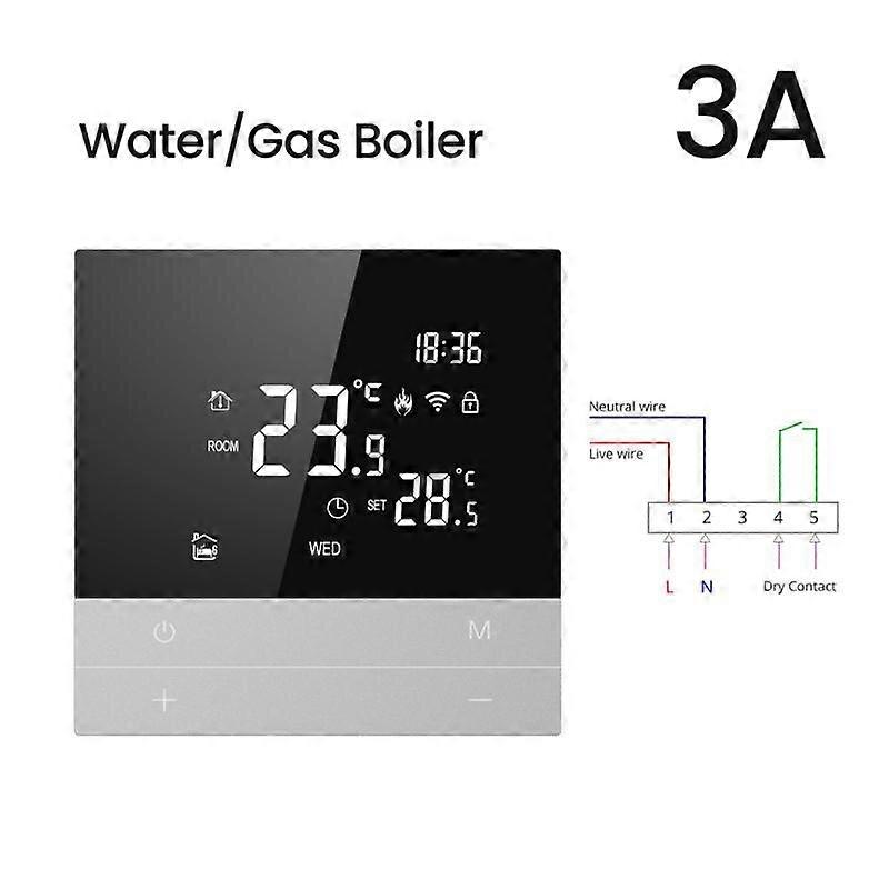 16a 110-240v Floor Heating Temperature Controller Backlight Touch Thermostat Lcd Touch App