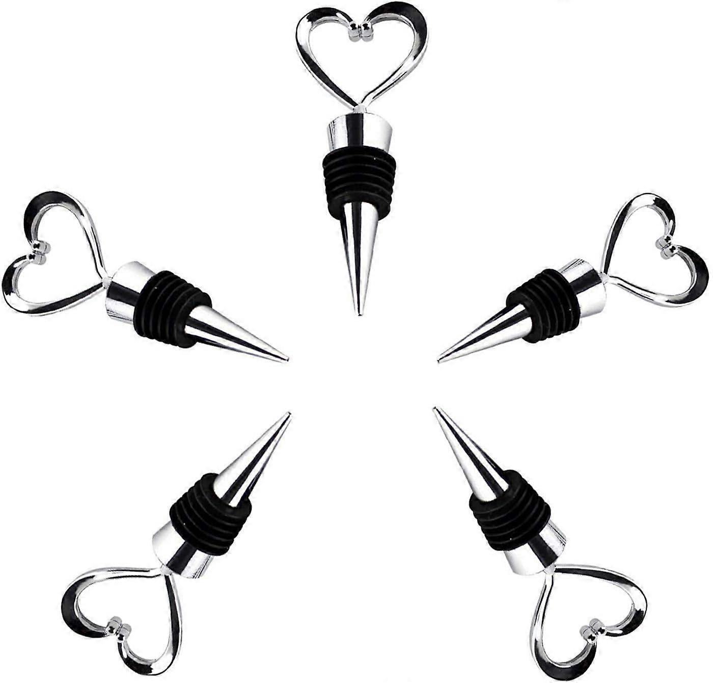 Wine Stopper Reusable Wine Stoppers Heart Shape Wine Beverage Bottle Stopper Bottle Cover Wine Outlet Cap for Wine Champagne
