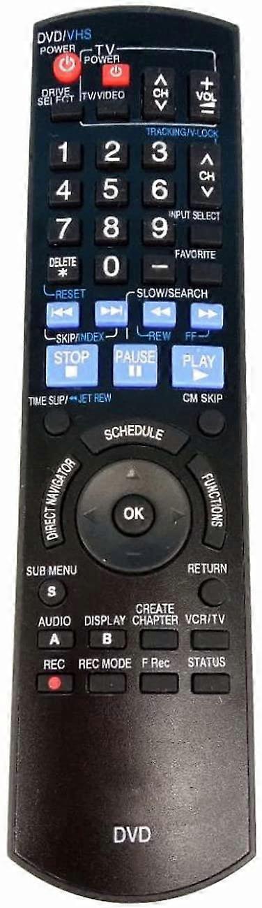 N2QAYB000197 Remote Control For Panasonic TV DVD Recorder DMR-EZ48V DMR-EZ485