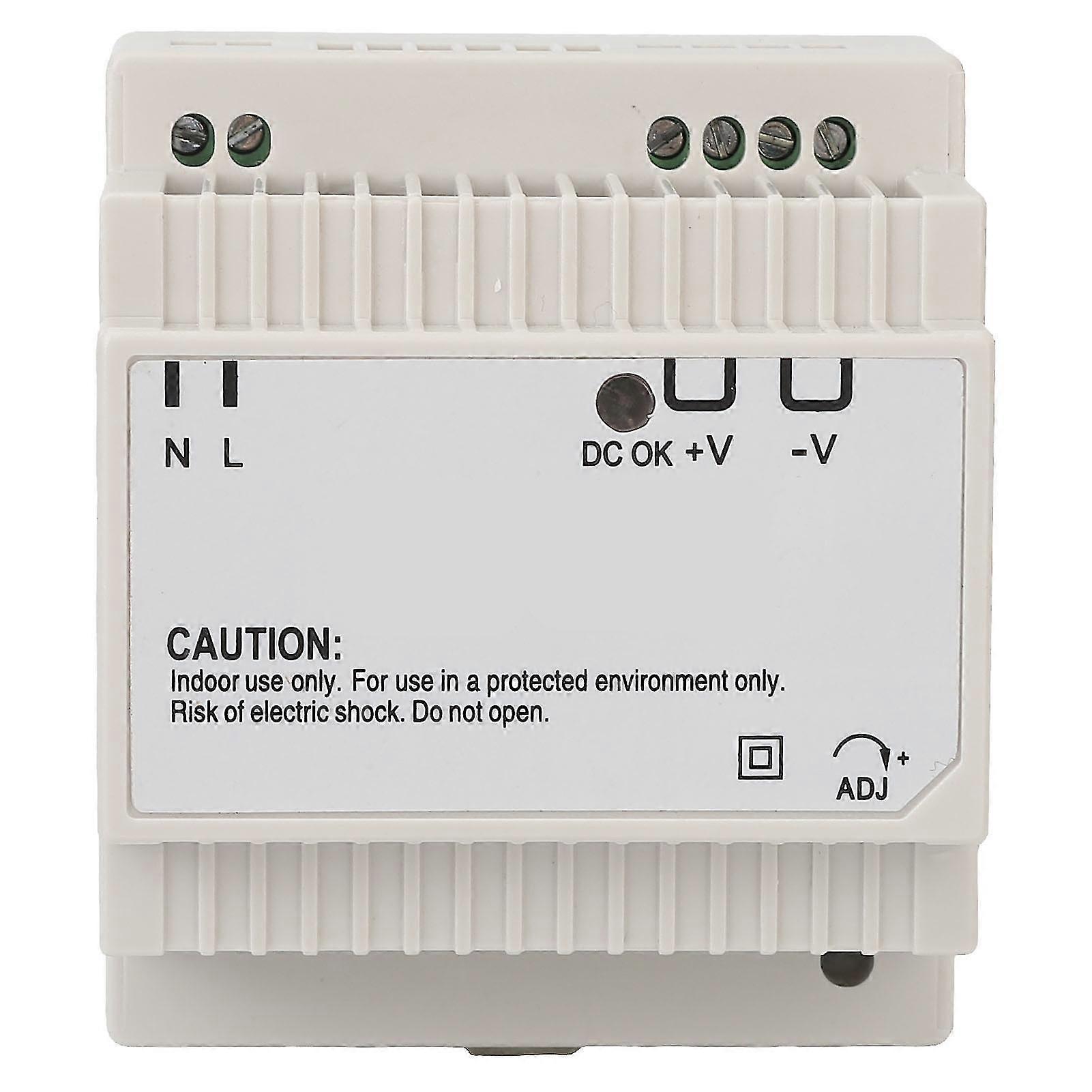 60W Industrial Voltage Converter Transformer for DIN Rail Mount 100-240V Input to 12V Output