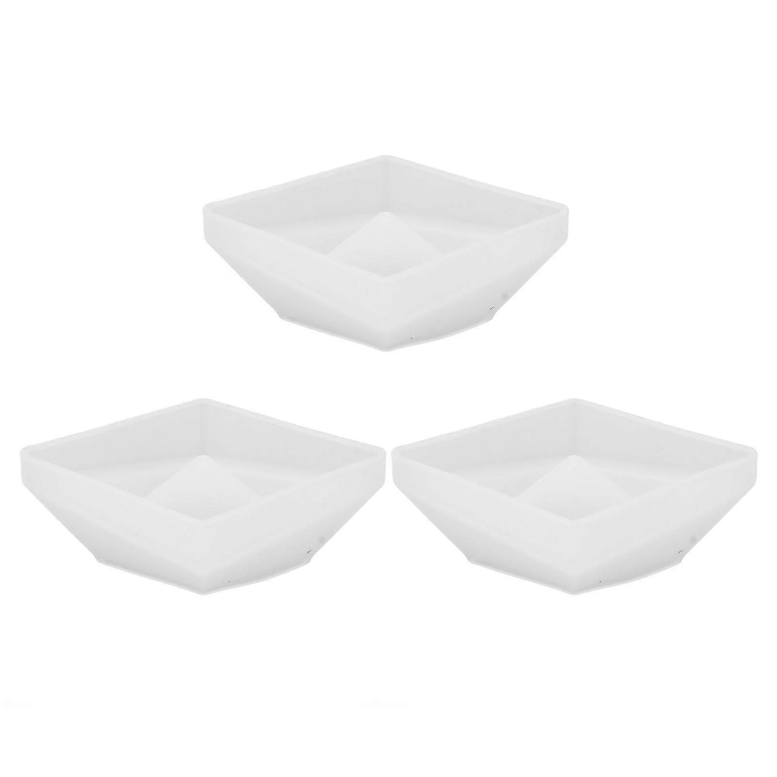 Silicone Candle Mold Set 3pcs Boat Shaped Flexible Reusable 3D Molds for Aromatherapy Candle Making