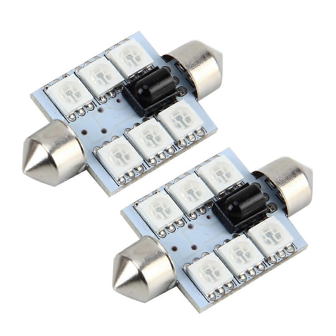 2 PCS Colorful Remote Control Car LED Reading Light