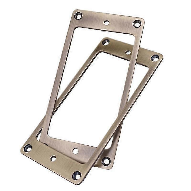2 st Humbucker-pickupram, monteringsringskyddsram för elgitarr, mässingsmetall