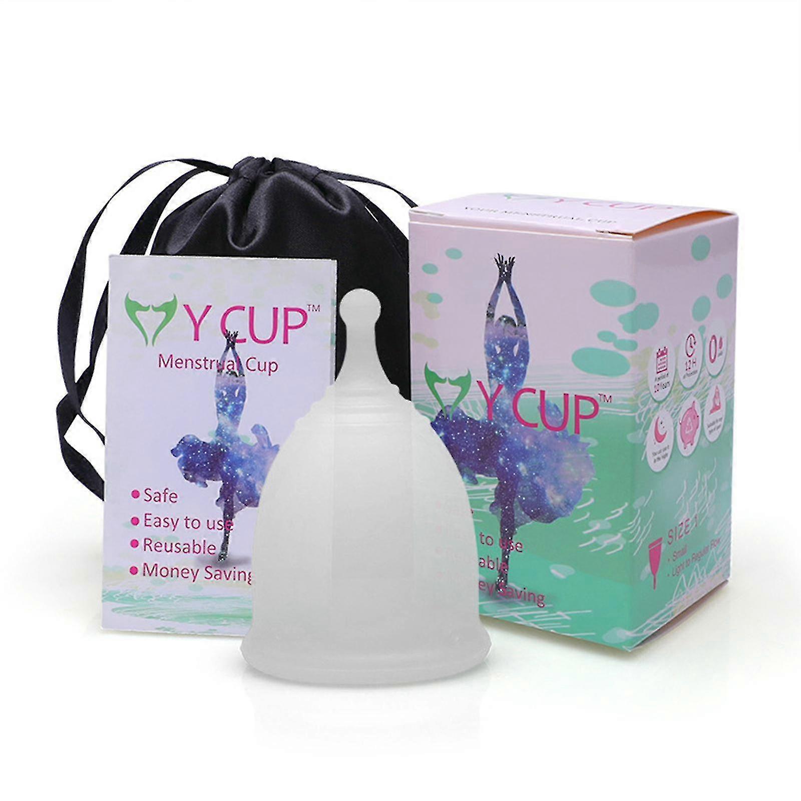 Menstrual Cup Reusable, Soft Silicone Period Cups Easy To Clean Tampon And Pad Alternative