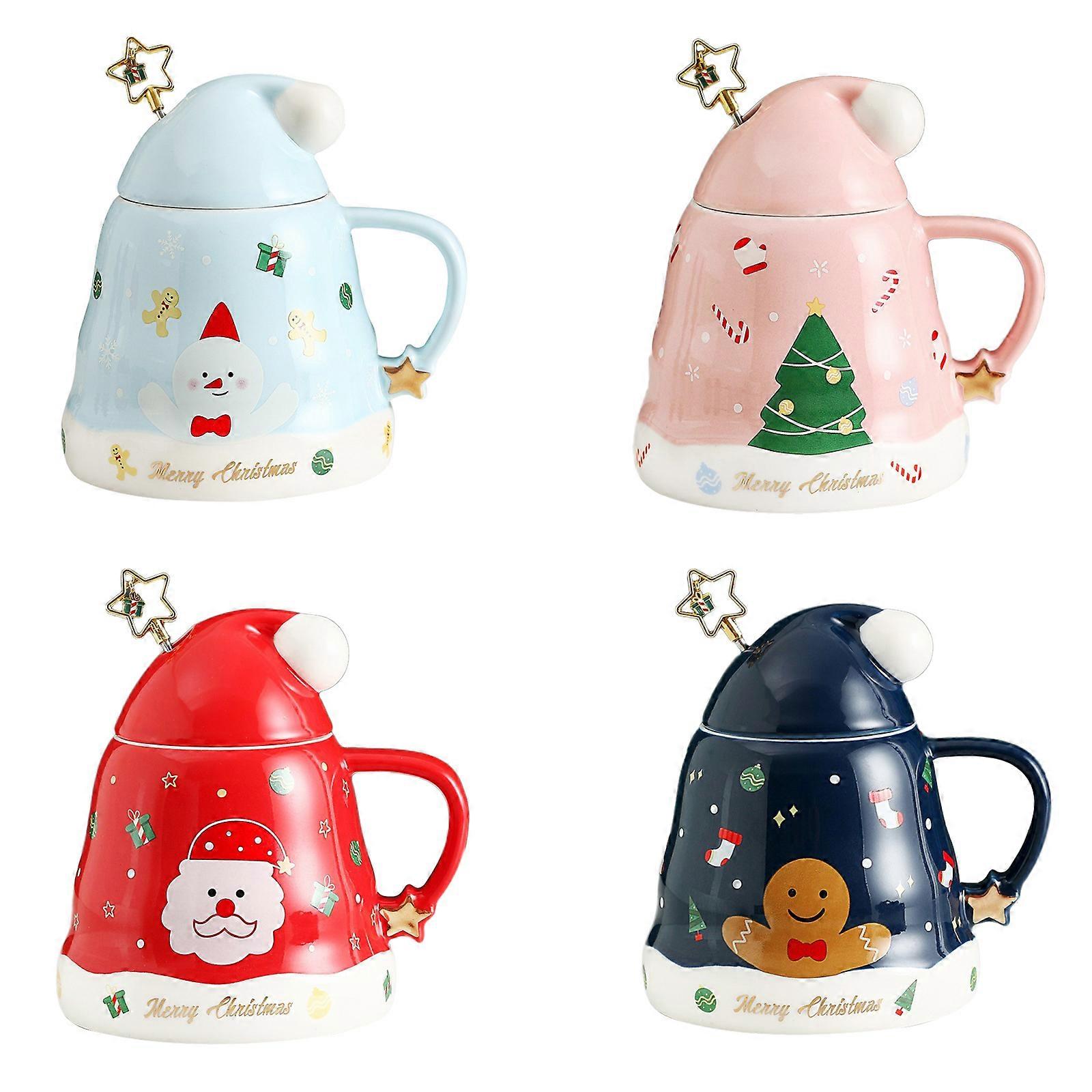 Julkaffemugg med julhattslock och stjärnpinne