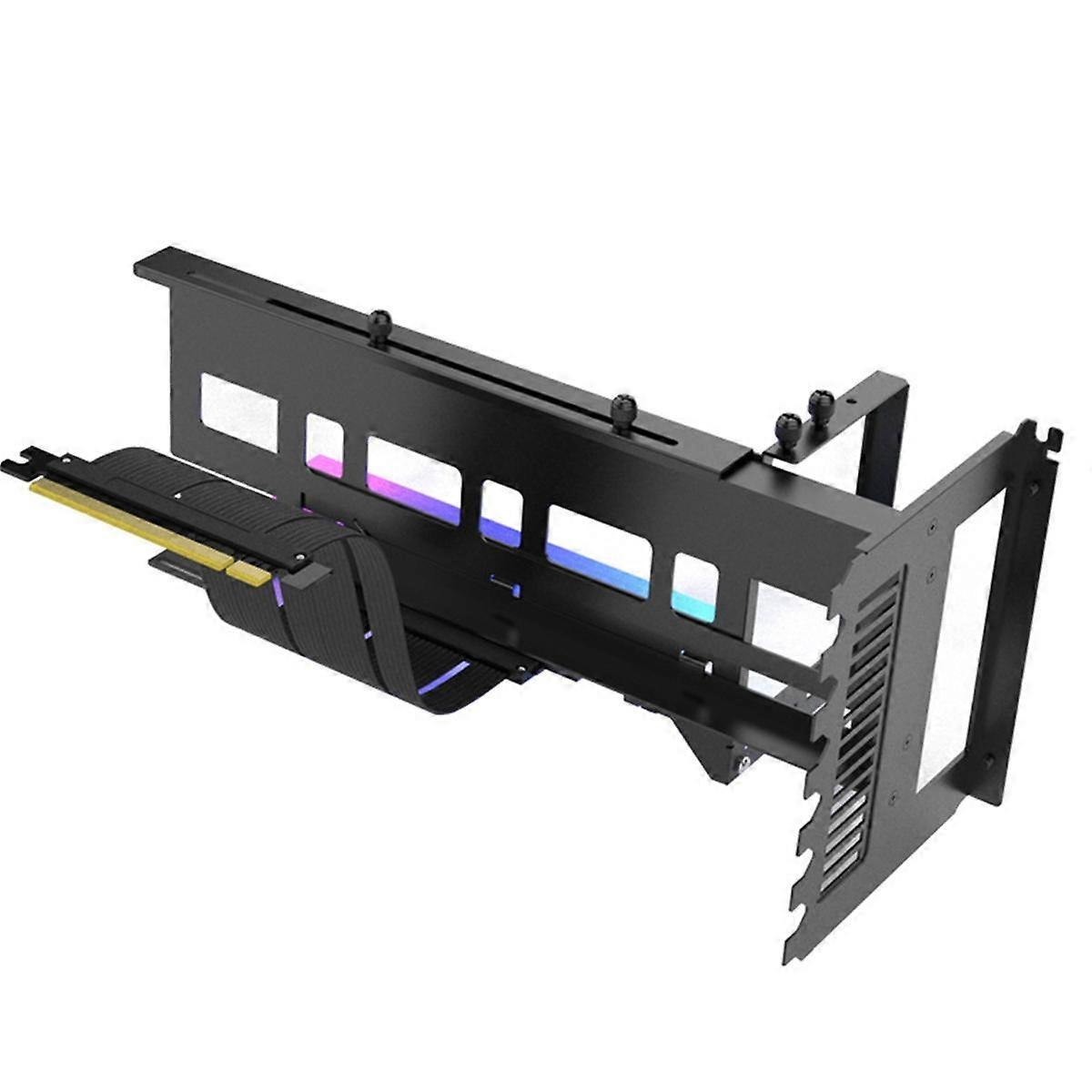EZ-40 ARGB Graphics Card Vertical Bracket PCIe 4.0 X16 Adapter Cable GPU Graphics Card Steering Bracket