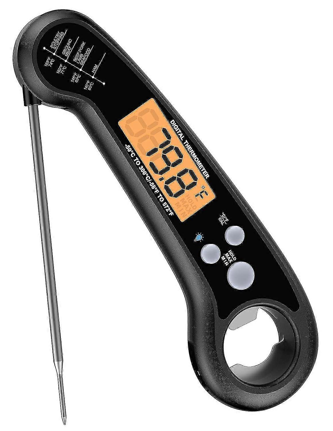 Instant Read Meat Thermometer for Grill and Cooking, Fast and Accurate Digital Food Thermometer with