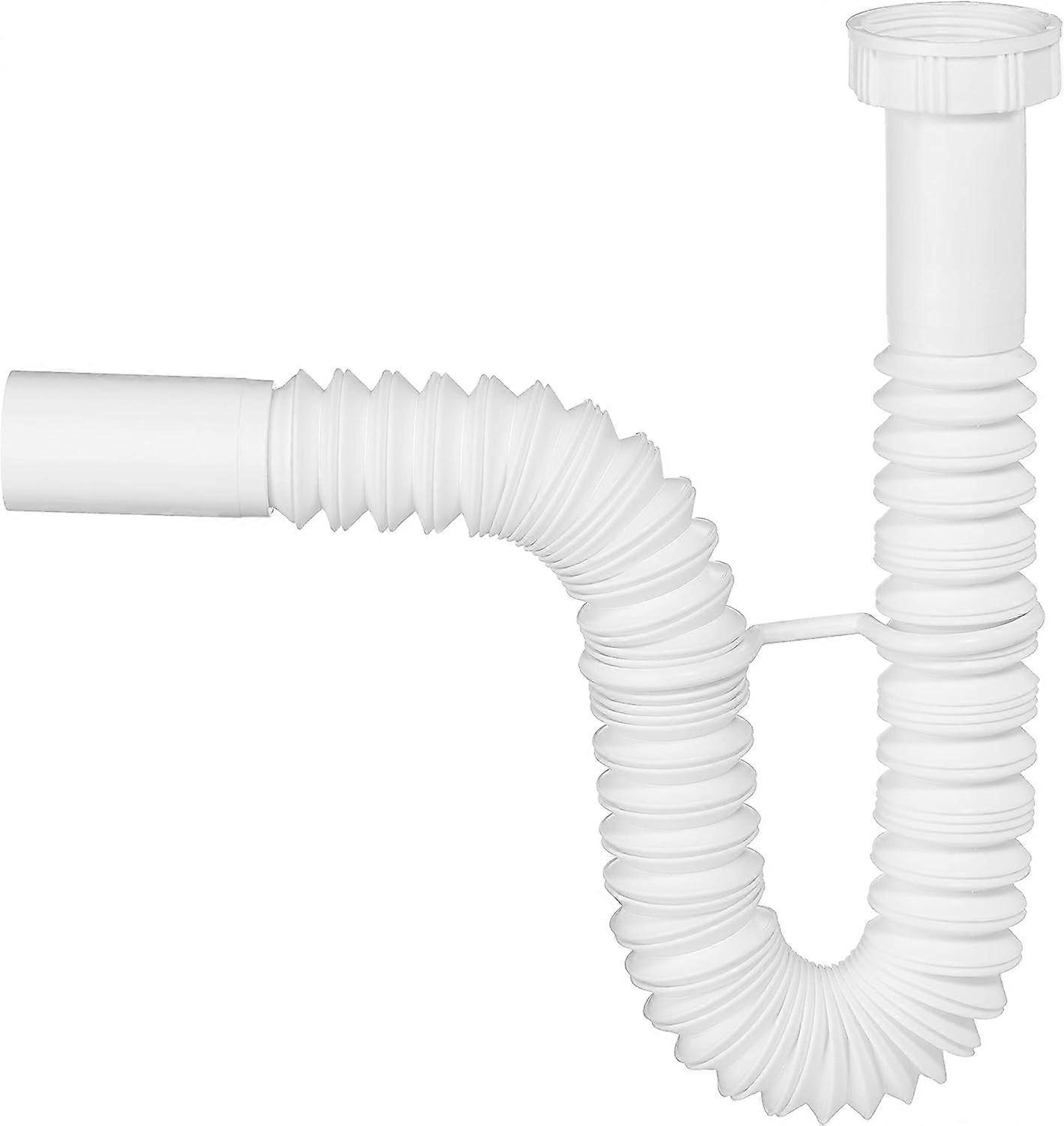Extendable fitting for washbasin siphon D32, white