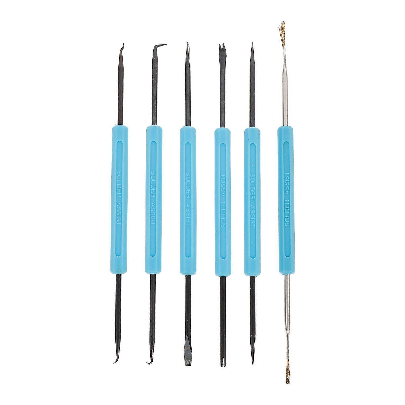 6pcs Solder Auxiliary Tool Double-sided Repair Tools Soldering Tools (Sky-blue)