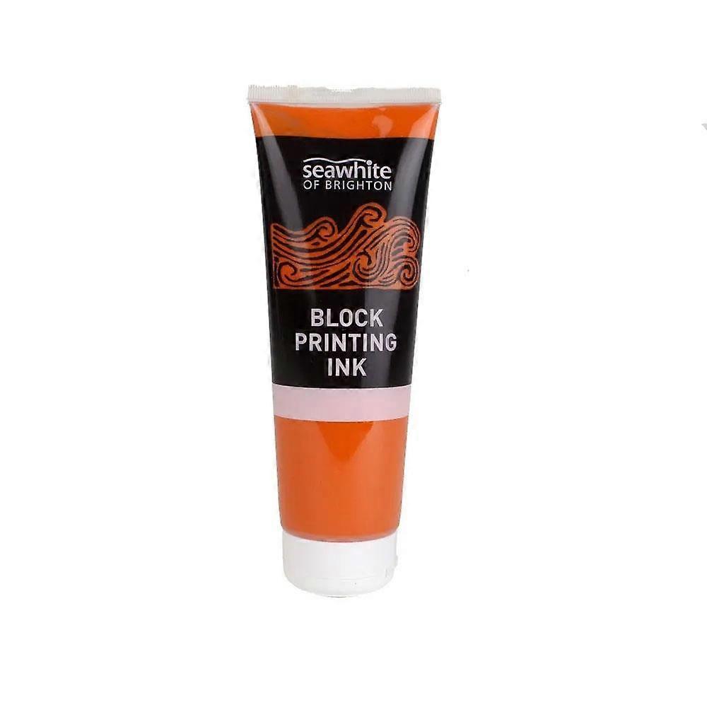 Seawhite of Brighton Block Printing Ink 250ml, Orange