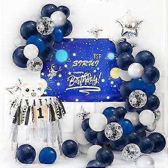 Palloncini Per Feste 50 Pezzi Arco Palloncini Copleanno, Verdi Con Palloncini Bianchi Kit Palloncini