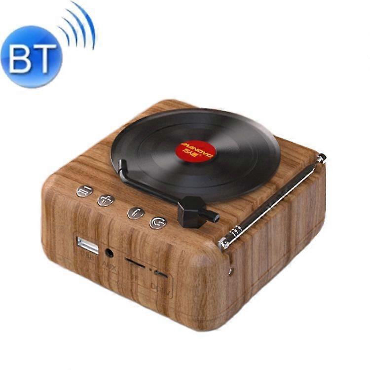 Wireless Bluetooth Retro Radio Vinyl Record Player Bluetooth Speaker Creative Retro Audio Radio Portable Mini Decoration