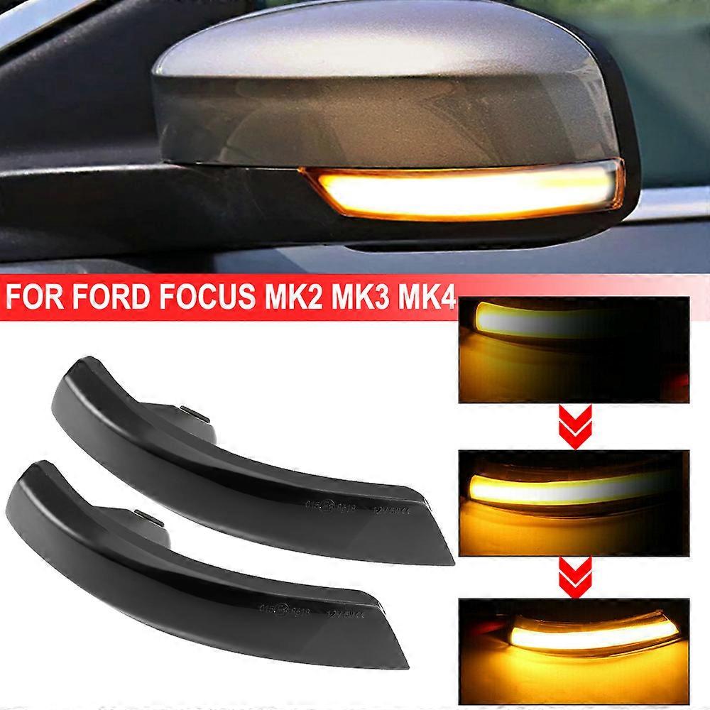 Dynamic Turn Signal Light LED Side Rearview Mirror Sequential Indicator Blinker Lamp For Ford Focus 2 3 Mk2 Mk3 Mondeo Mk4