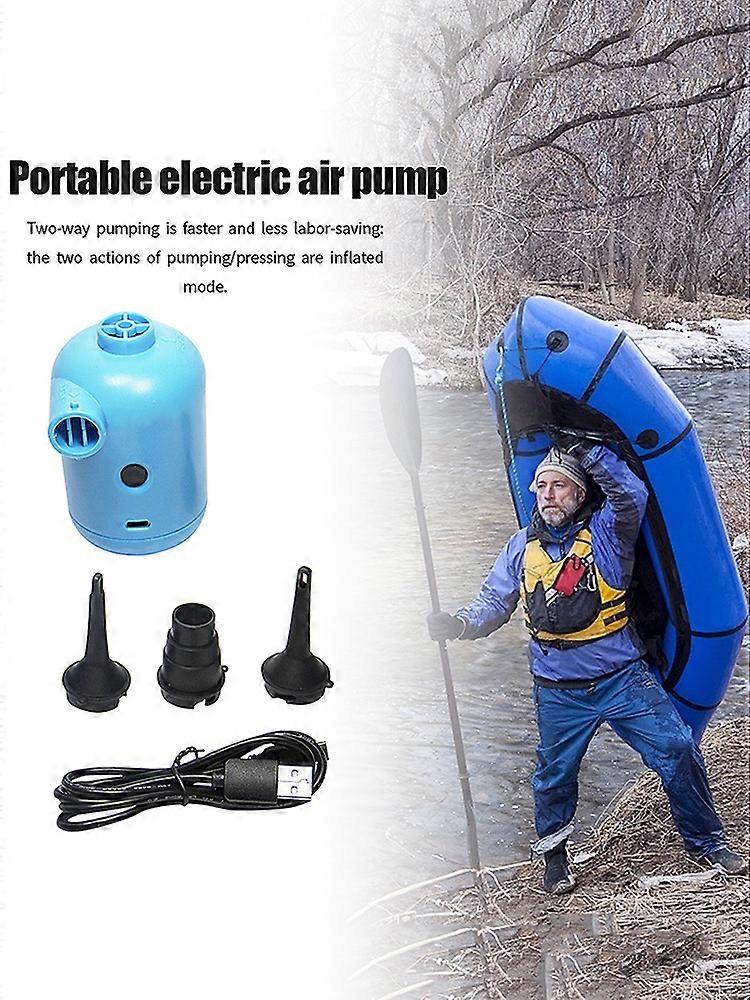 New Arrive Multi-Functional USB Joint DC Electric Air Pump HT426 [Blue]