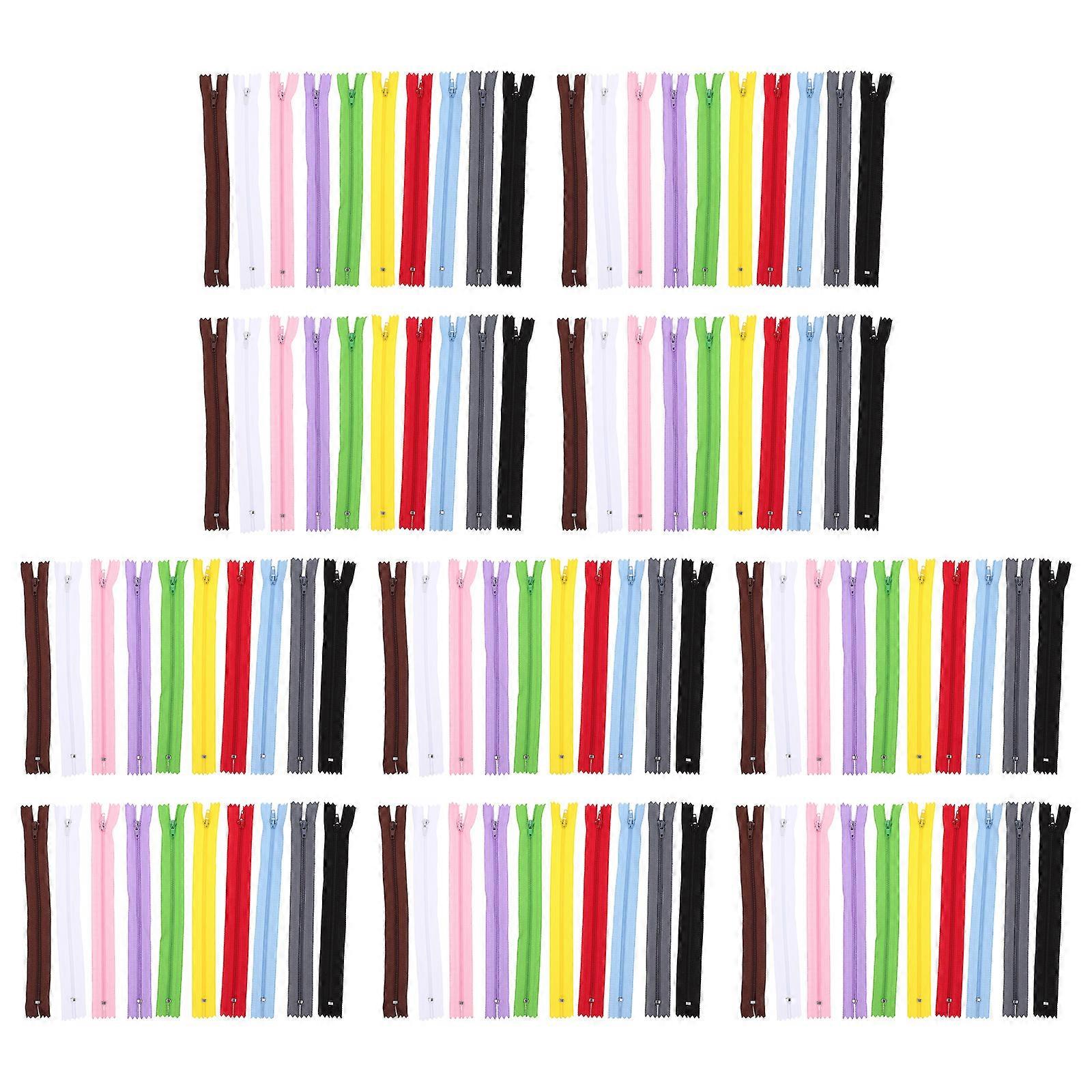 100Pcs Household Zipper Replacement Replaceable Zippers Multi-function Coat Zippers