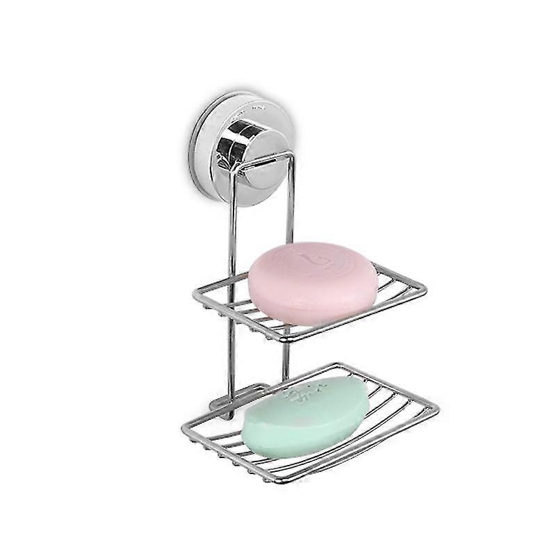 Double Layer Super Strong Vacuum Suction Cup Soap Dish