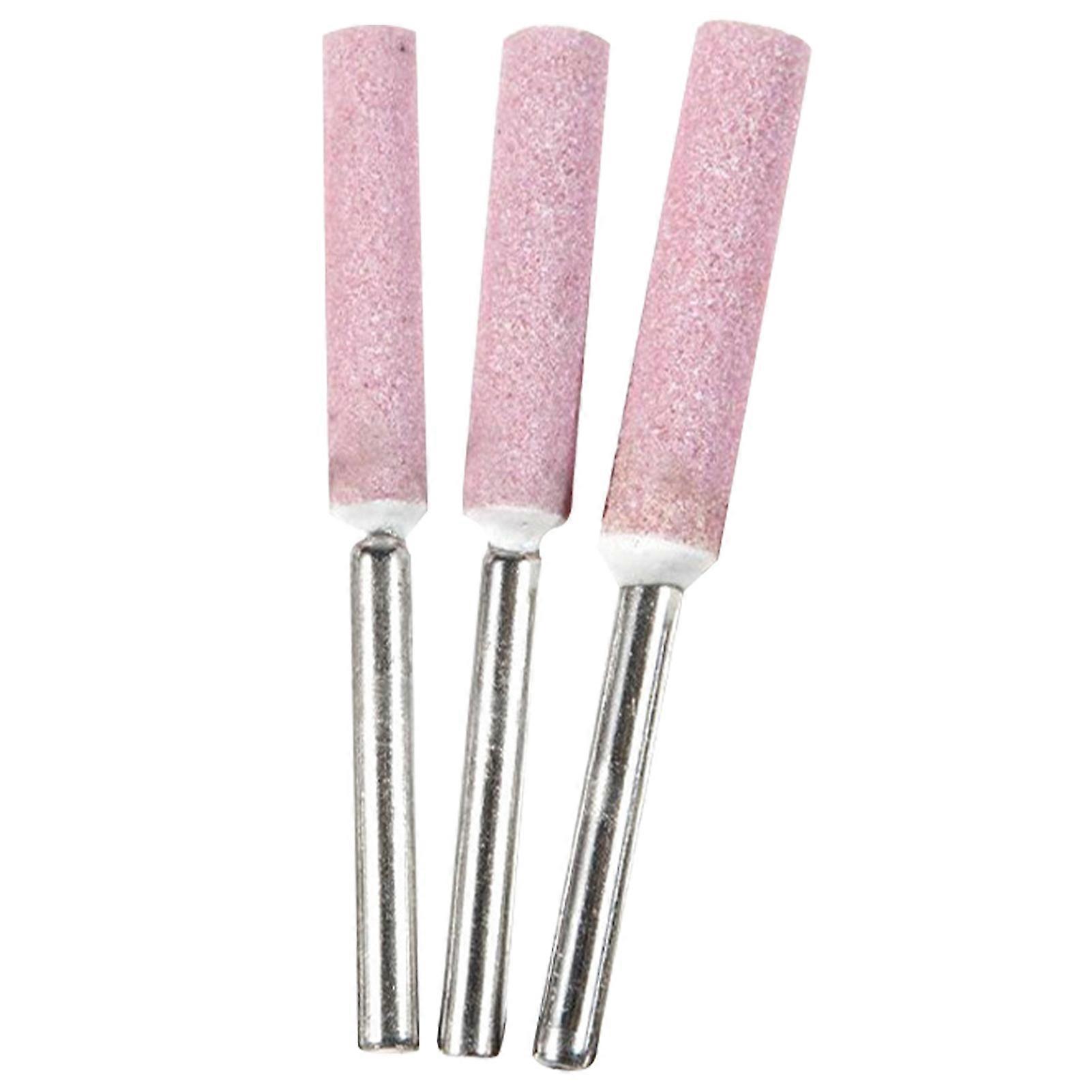 3Pcs Multi-purpose Chainsaw Sharpener Round Shank Different Specifications Strong Stability Grinding Stone File for Stone Carving JIKAIX