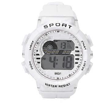 Kids Watch Waterproof Sports Multifunctional Digital Electronic Watches for OutdoorWhite