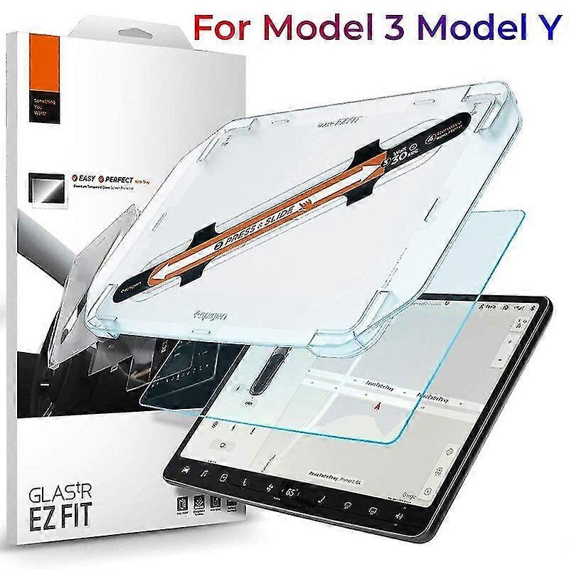 Screen Protector For Tesla Model 3 Model Y 15" Center Control Touchscreen Tempered Glass 9h Anti-scratch Shock Resistant