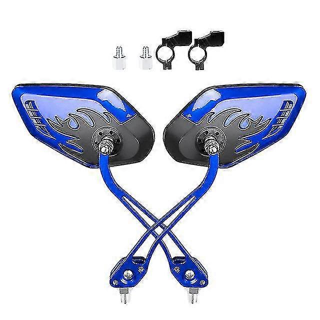 2 Pieces Bike Rear View Mirror Handlebar Mounted 360 Rotation Rearview Mirror Convex Reflective Rear View Mirror Mountain Bike