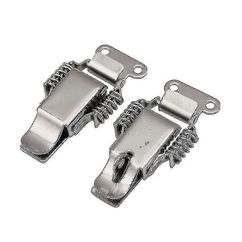 2 Pcs Stainless Steel Spring Loaded Toggle Latch Catch Clamp Clips For Case Toolbox -